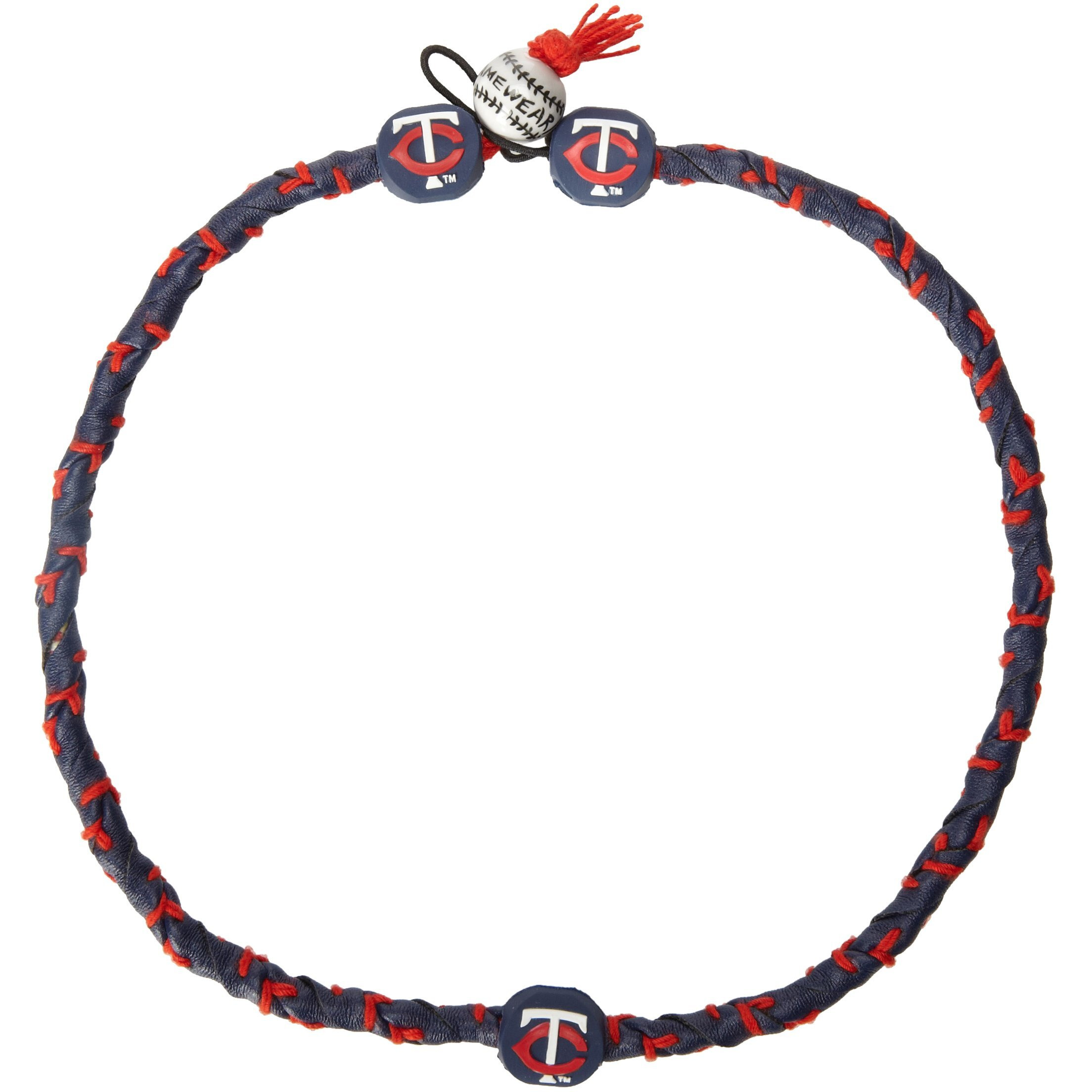 Mlb Minnesota Twins Team Color Frozen Rope Baseball Necklace