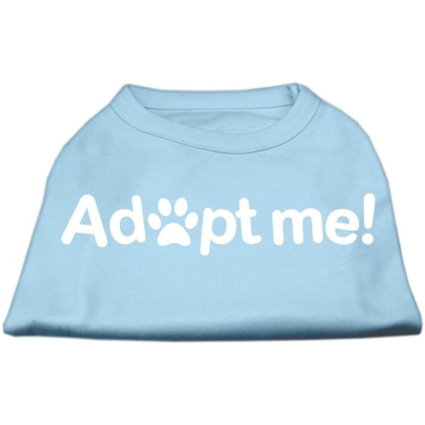 Mirage Pet Products Adopt Me Screen Print Shirt Small Baby Blue