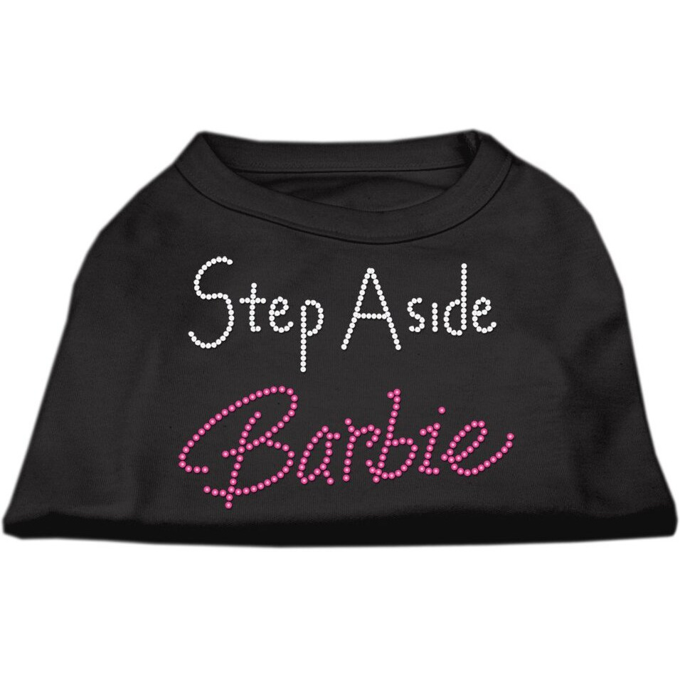 Mirage Pet Products 10-Inch Step Aside Barbie Print Shirt For Pets Small Black
