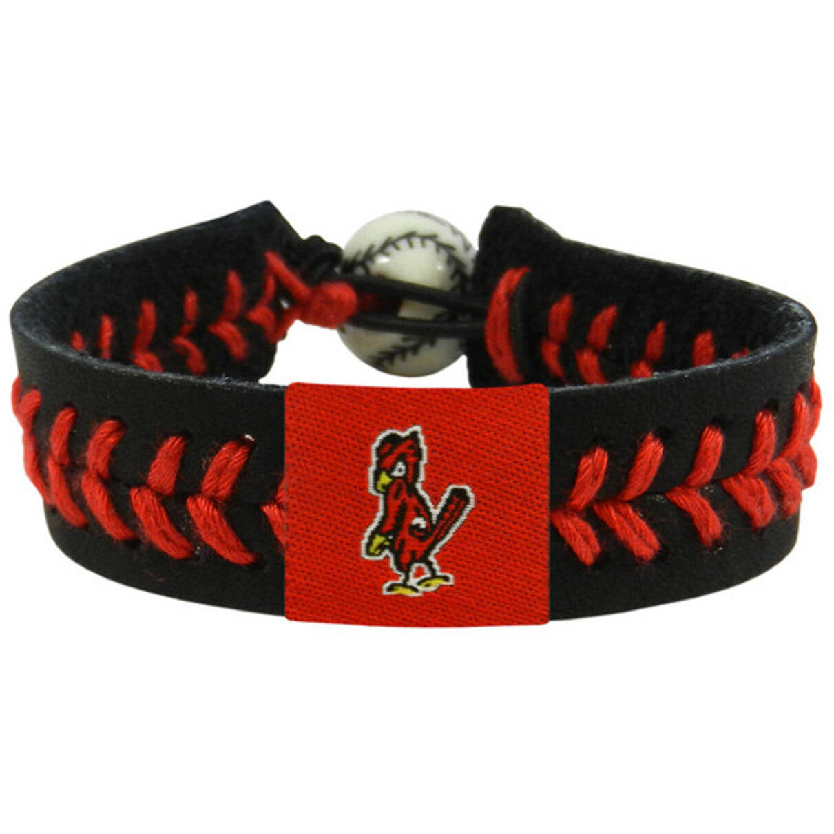 St. Louis Cardinals Bracelet Team Color Baseball Angry Bird Black Co