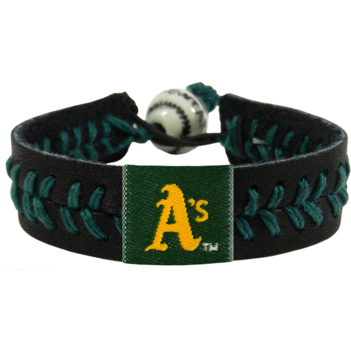 Oakland Athletics Bracelet Team Color Baseball Black Co