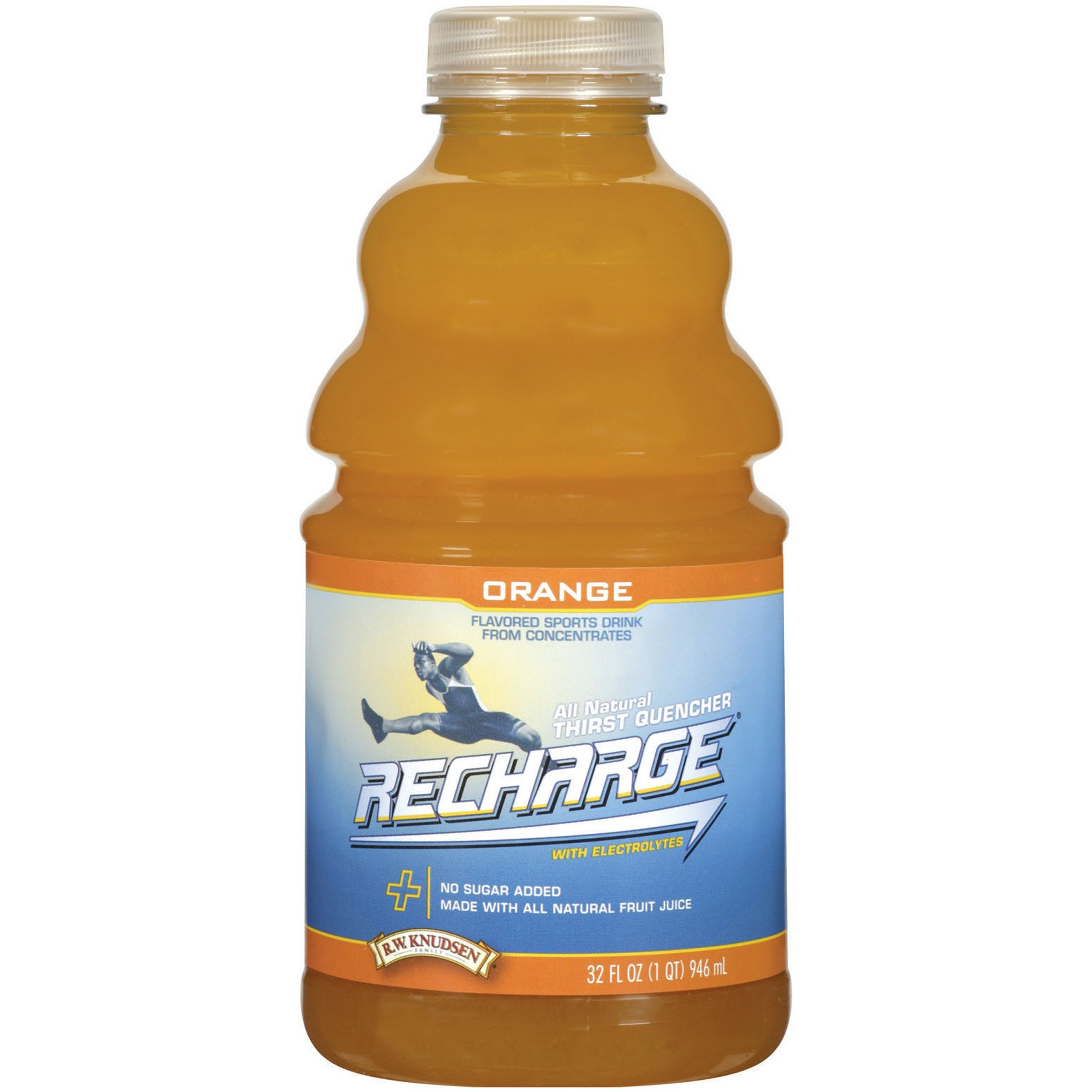 R.W. Knudsen Family Recharge Orange Flavored Sports Beverage Mix 32 Ounce (Pack Of 12)