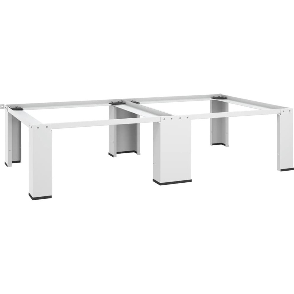 Vidaxl Washing Machine Pedestal With Pull-Out Shelf White