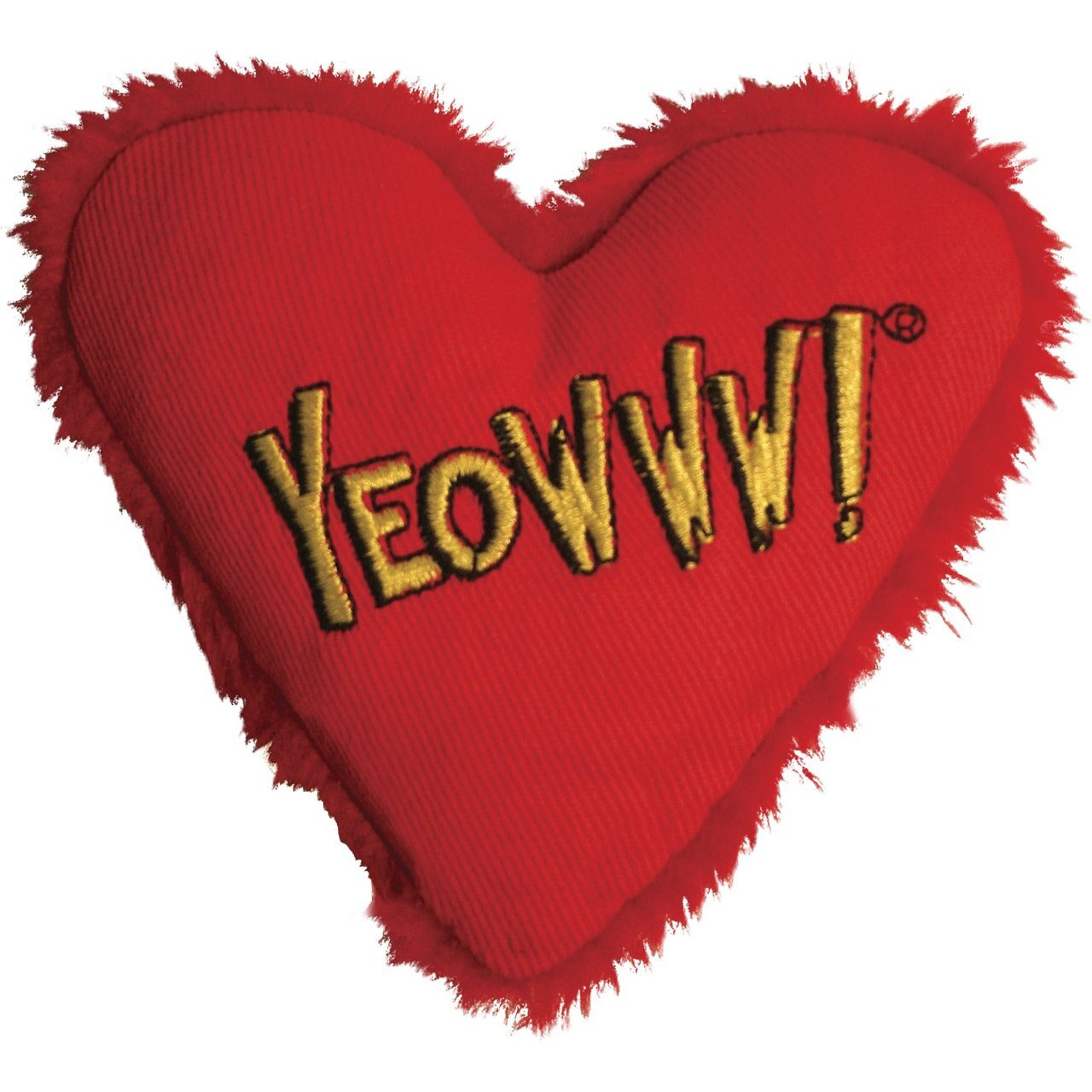 Yeowww Heart Attack Pack 3X 100% Organic Catnip Heart Cat Toys, Each With A Different Phrase