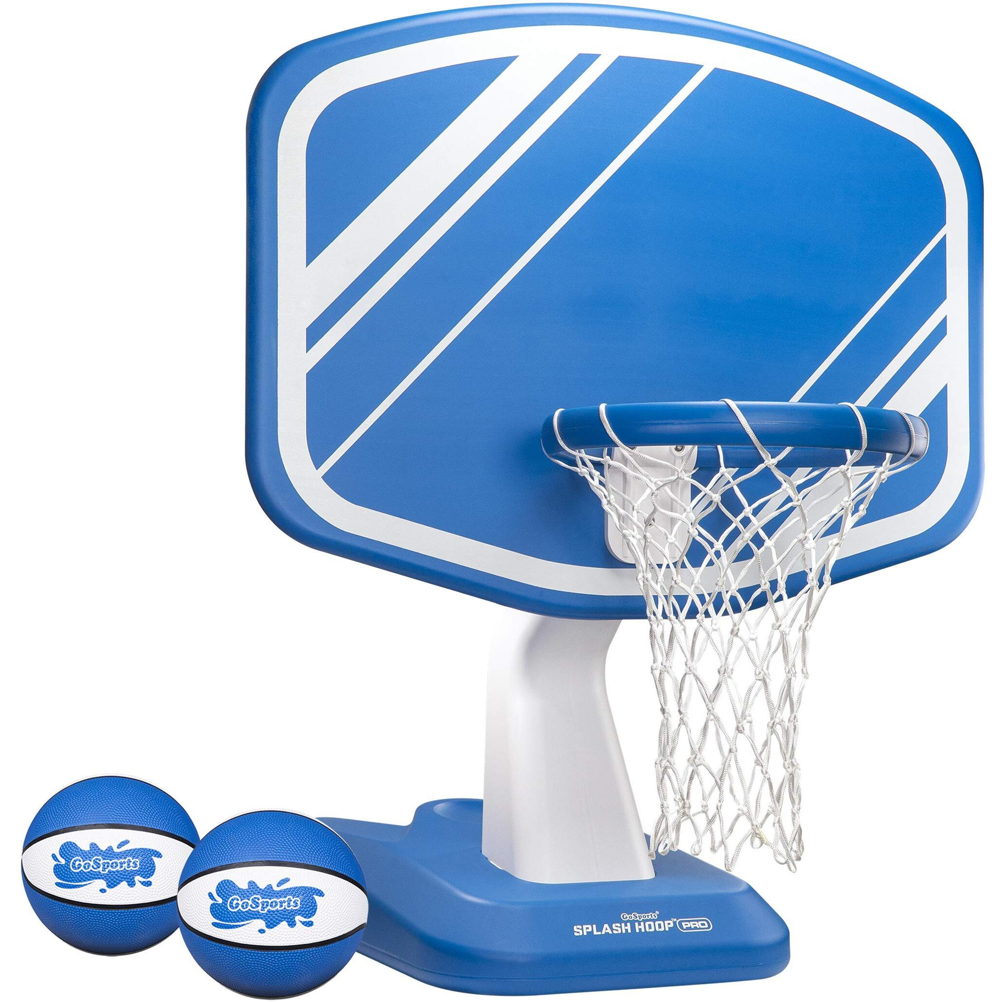 Gosports Splash Hoop Swimming Pool Basketball Game, Includes Poolside Water Basketball Hoop, 2 Balls And Pump - Choose Your Style