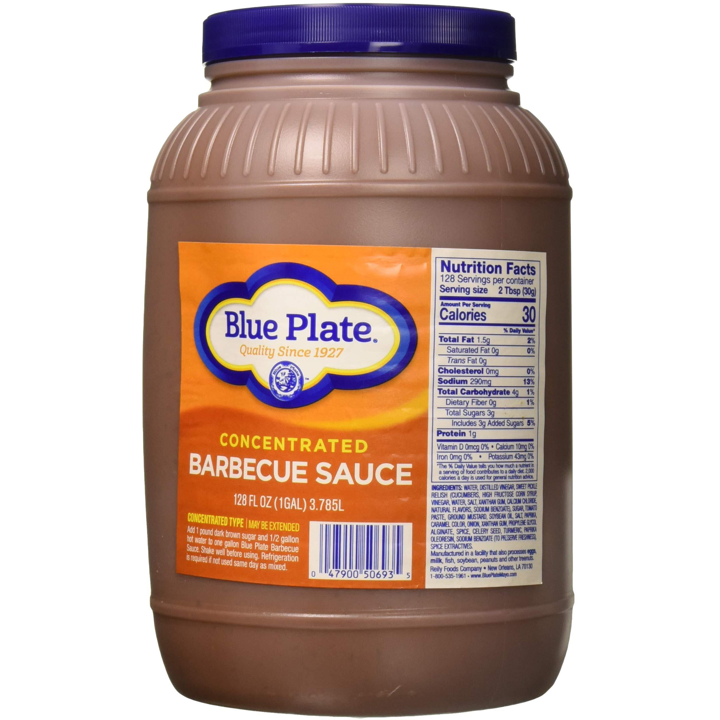 Blue Plate Barbeque Sauce Concentrated 1 Gallon Jar
