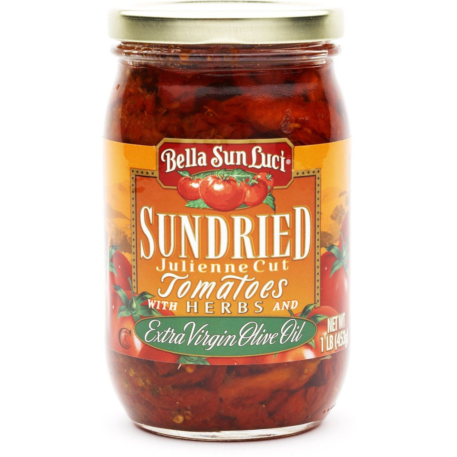 16 Oz Bella Sun Luci Sun Dried Tomatoes Julienne Cut In Olive Oil