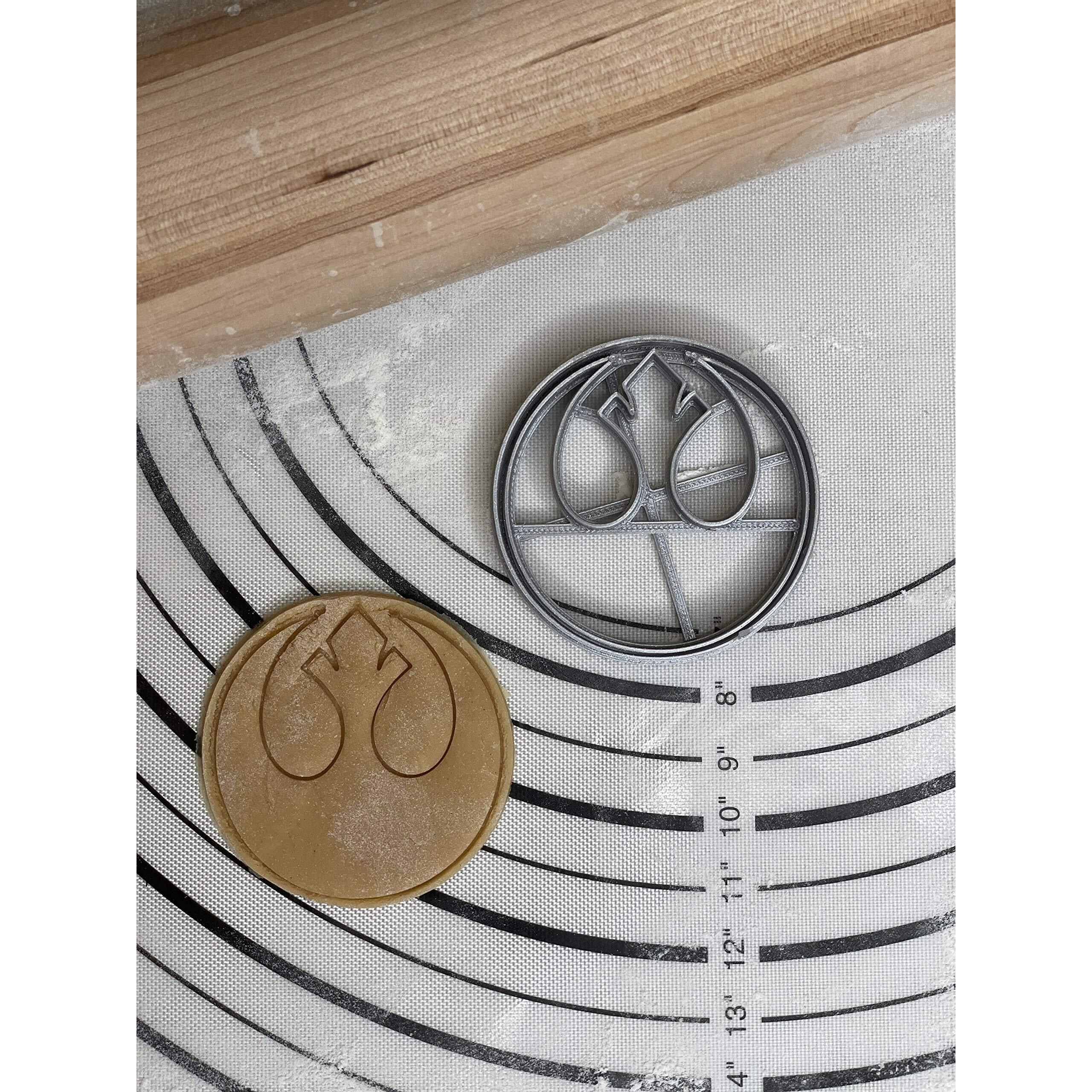 Premium Star Wars Exclusive Rebel Alliance Logo Cookie Cutter Mold 2.5-Inch-Scale Produced By 3D Kitchen Art