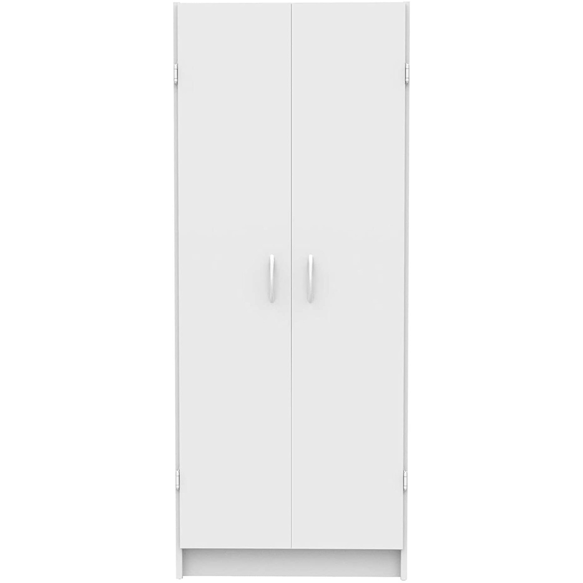 Closetmaid Pantry Cabinet Cupboard With 2 Doors, Adjustable Shelves, Standing, Storage For Kitchen, Laundry Or Utility Room, White