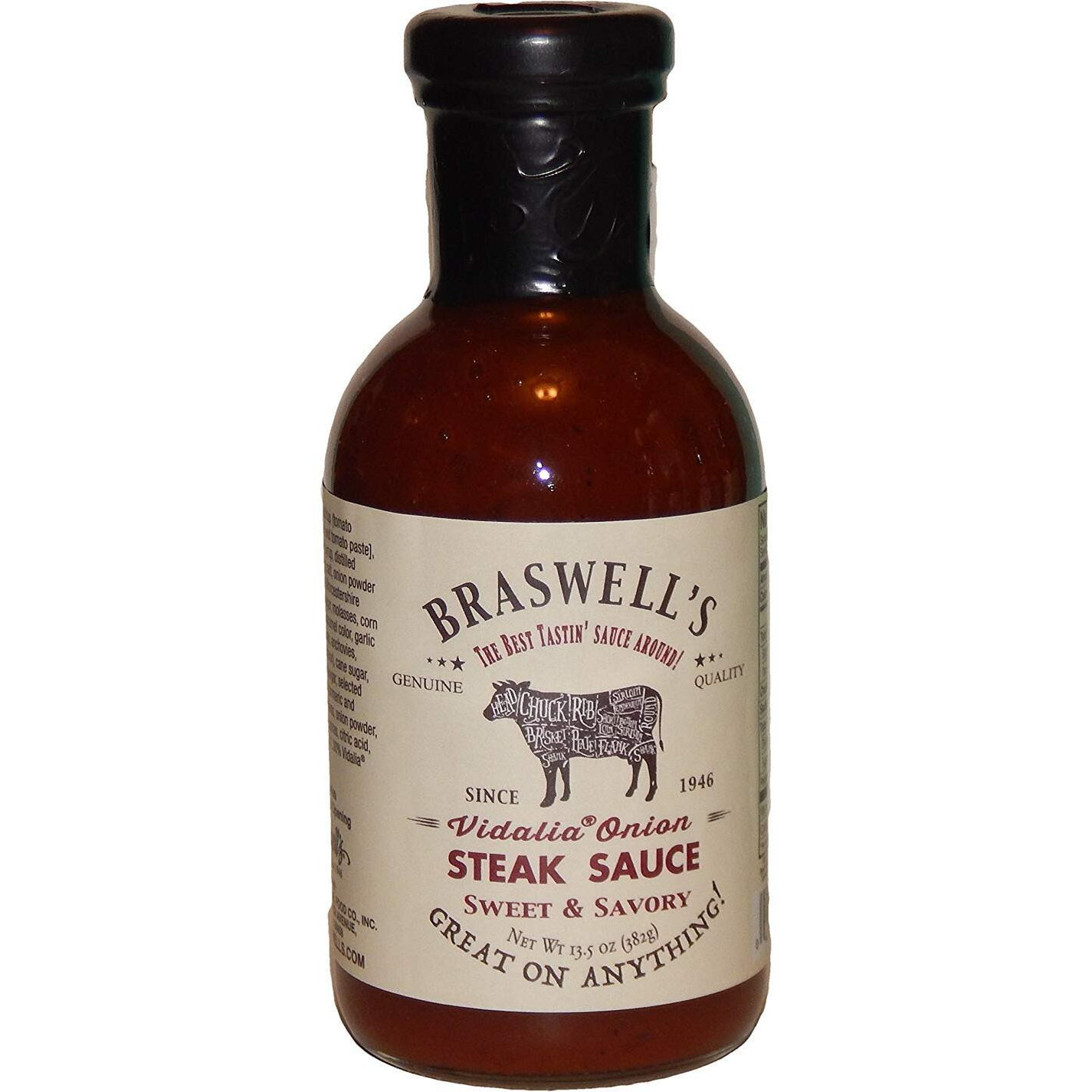 Braswells Vidalia Onion Steak Sauce 13.5 Ounce