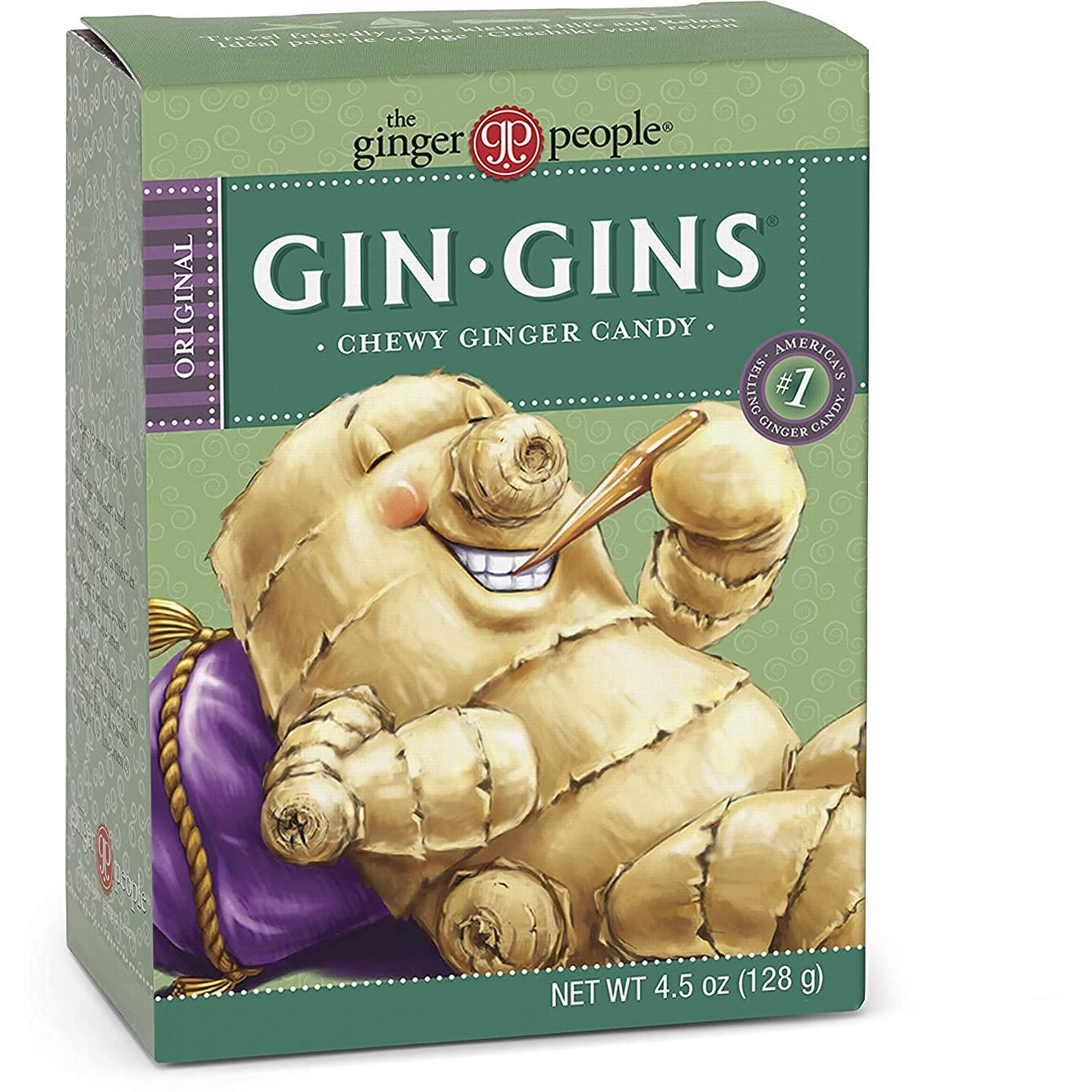 The Ginger People Original Gin Gins Chewy Ginger Candy - 4.5 Oz