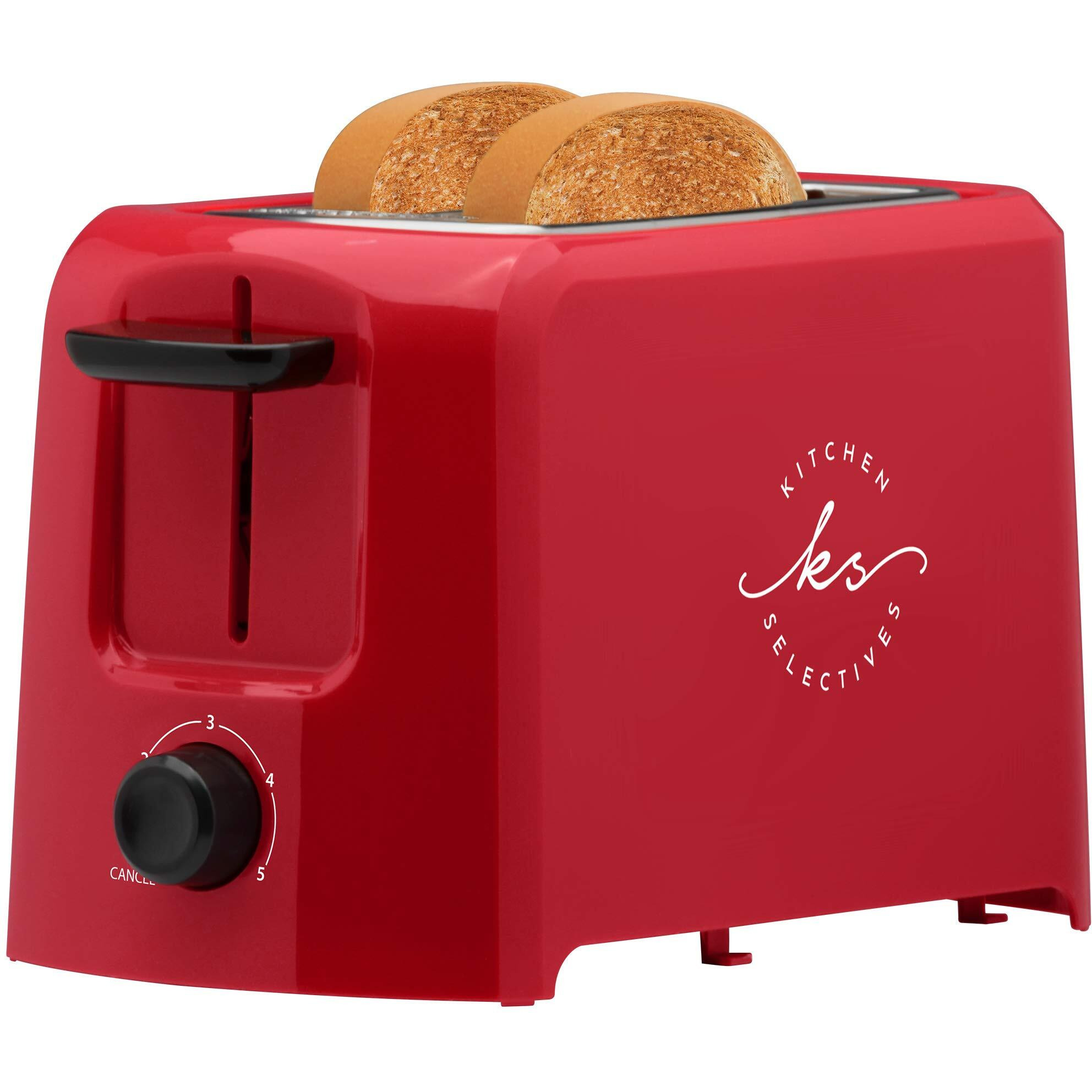 Kitchen Selectives Red 2 Slice Toaster