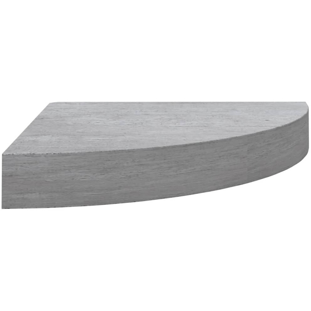 Vidaxl Wall Corner Shelf Concrete Gray 9.8"&quotX9.8"&quotX1.4"" Mdf