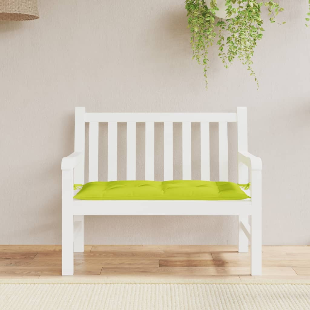 Vidaxl Garden Bench Cushion Bright Green 43.3"&quotX19.6"&quotX2.7"" Fabric