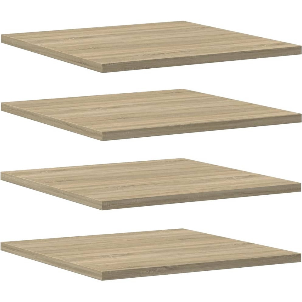 Vidaxl Bookshelf Boards 4 Pcs Sonoma Oak 15.7"&quotX15.7"&quotX0.6"" Engineered Wood