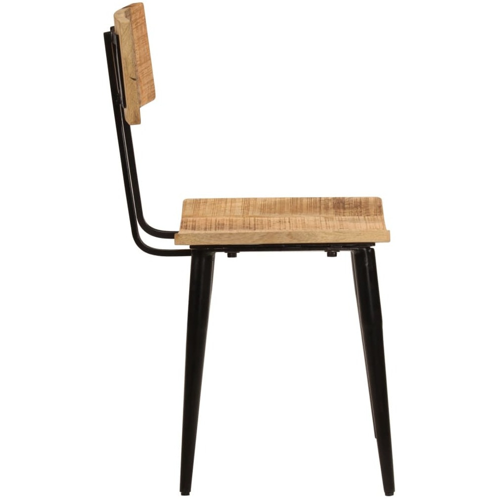 Vidaxl Dining Chairs 2 Pcs 17.3"&quotX15.7"&quotX31.5"" Solid Wood Mango