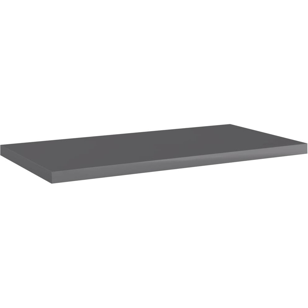 Vidaxl Bookshelf Boards 8 Pcs High Gloss Gray 15.7"&quotX7.9"&quotX0.6"" Engineered Wood