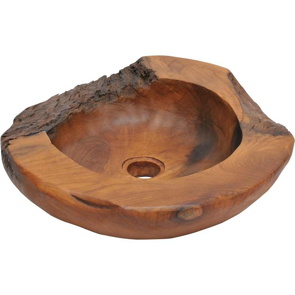Vidaxl Basin Solid Teak 17.7""