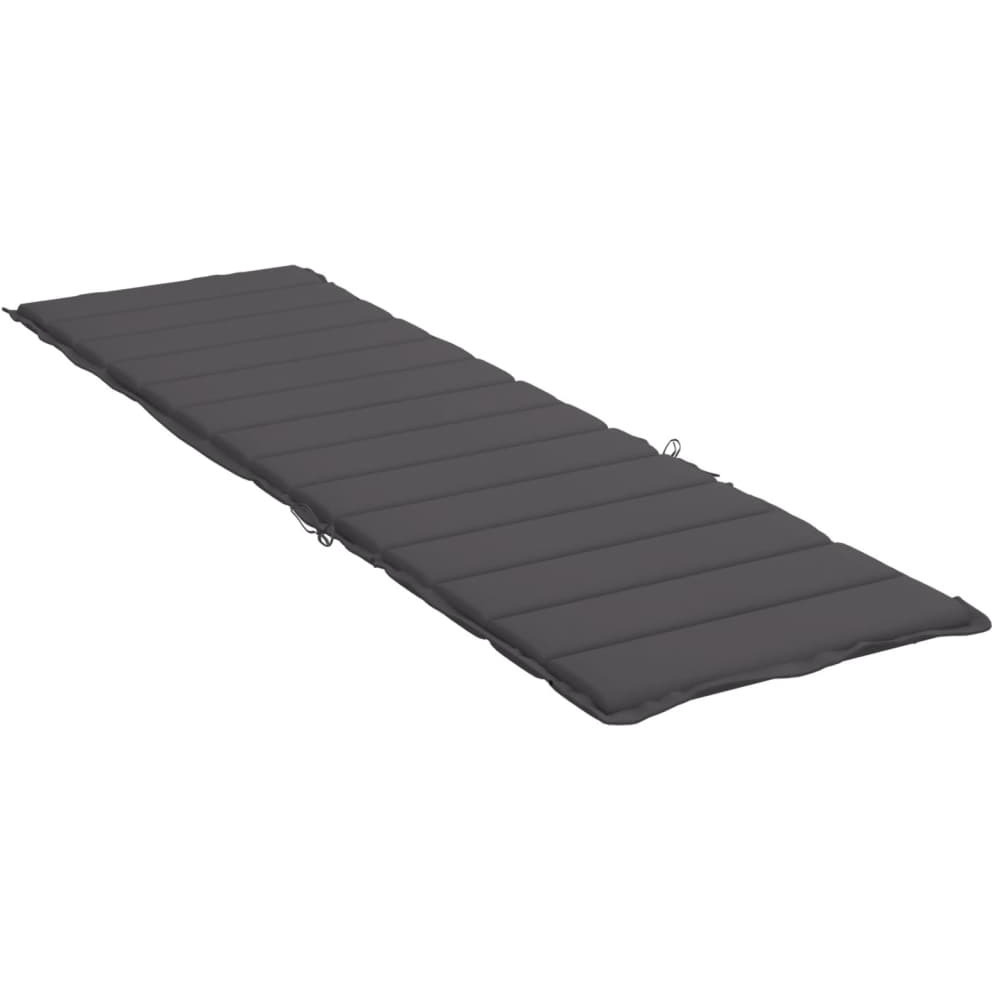 Vidaxl Sun Lounger Cushion Anthracite 78.7"&quotX19.7"&quotX1.2"" Fabric