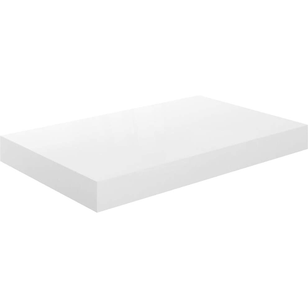 Vidaxl Floating Wall Shelf High Gloss White 15.7"&quotX9.1"&quotX1.5"" Mdf