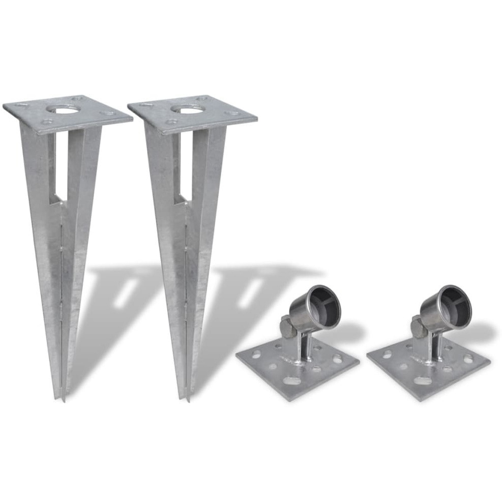Vidaxl Strive Post Spikes 2 Pcs Steel