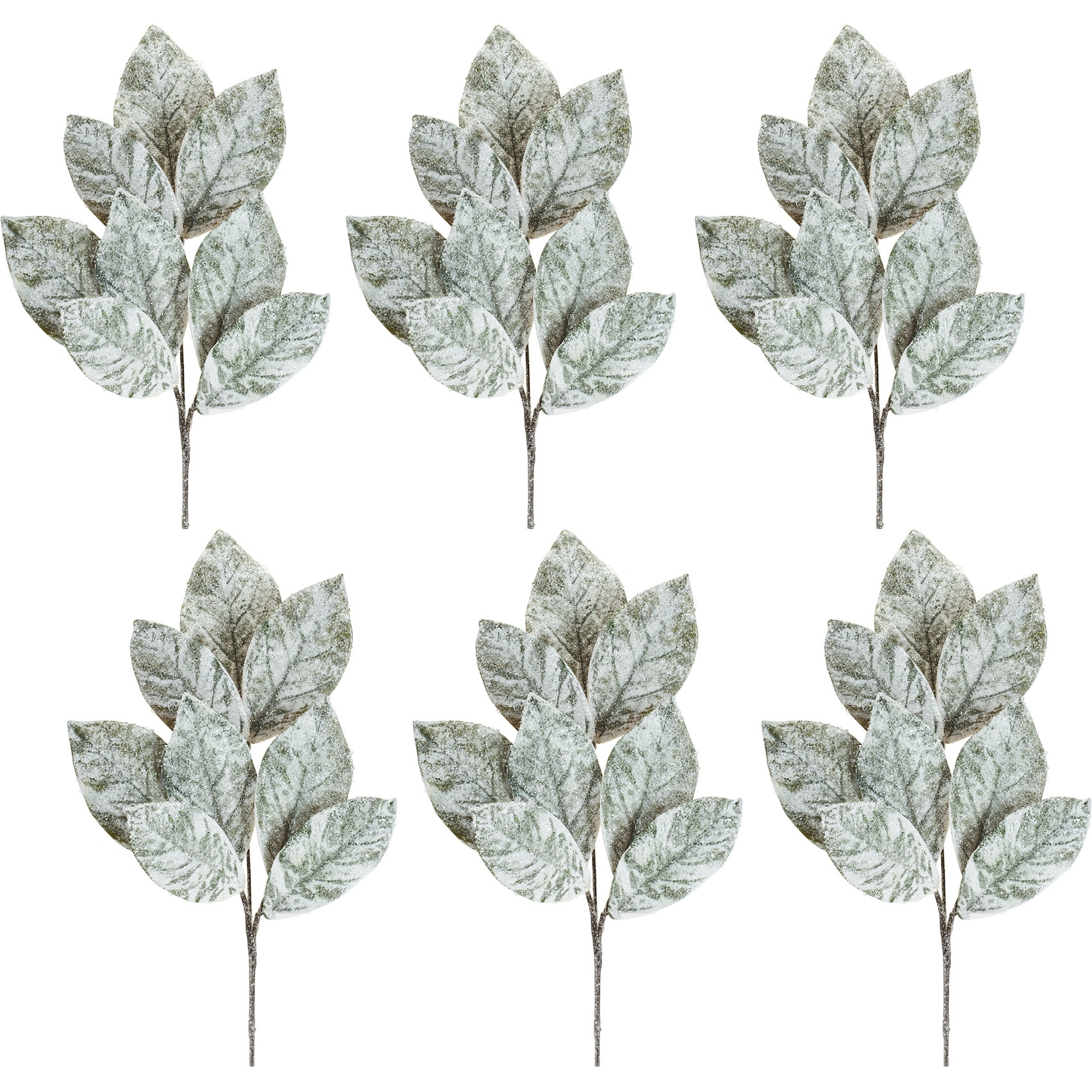 Magnolia Leaf Spray (Set Of 6)