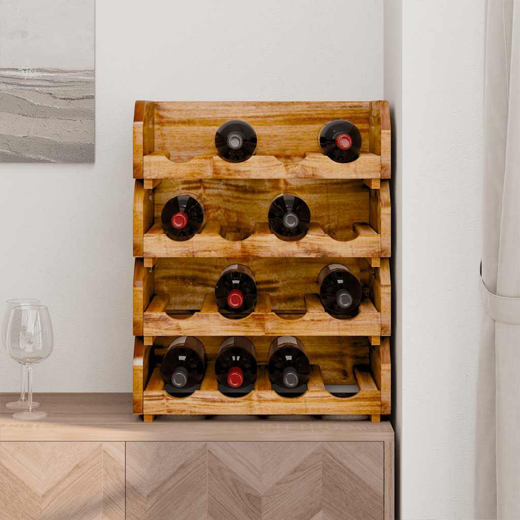 Vidaxl Wine Racks 4 Pcs For 16 Bottles Solid Reclaimed Wood