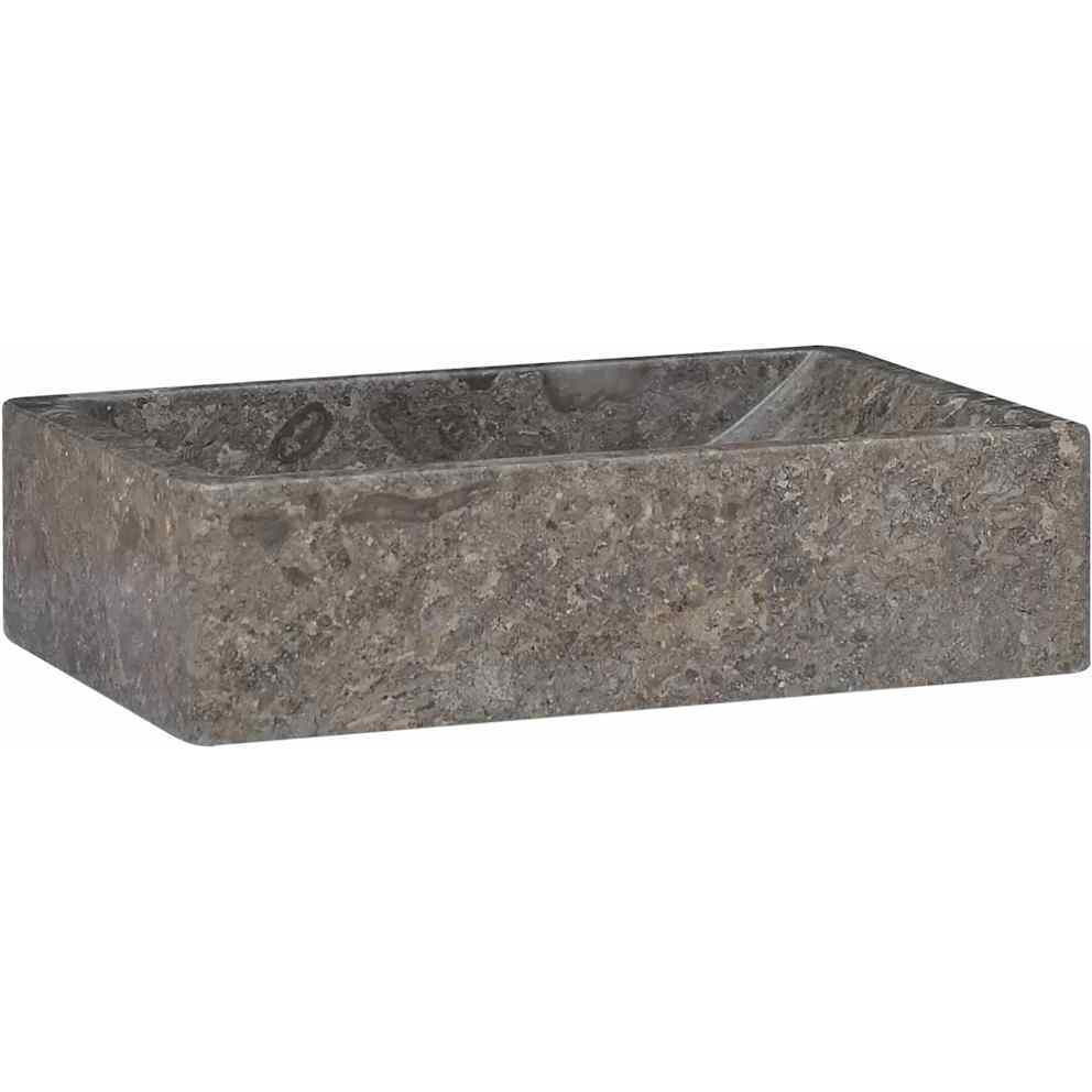 Vidaxl Sink Gray 17.7"&quotX11.8"&quotX4.7"" Marble