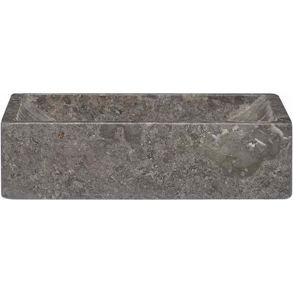 Vidaxl Sink Gray 17.7"&quotX11.8"&quotX4.7"" Marble