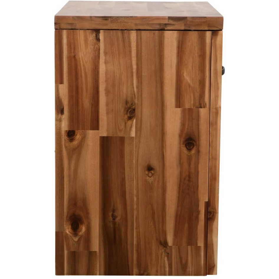 Vidaxl Bedside Table Solid Acacia Wood 15.7"&quotX11.8"&quotX18.9""