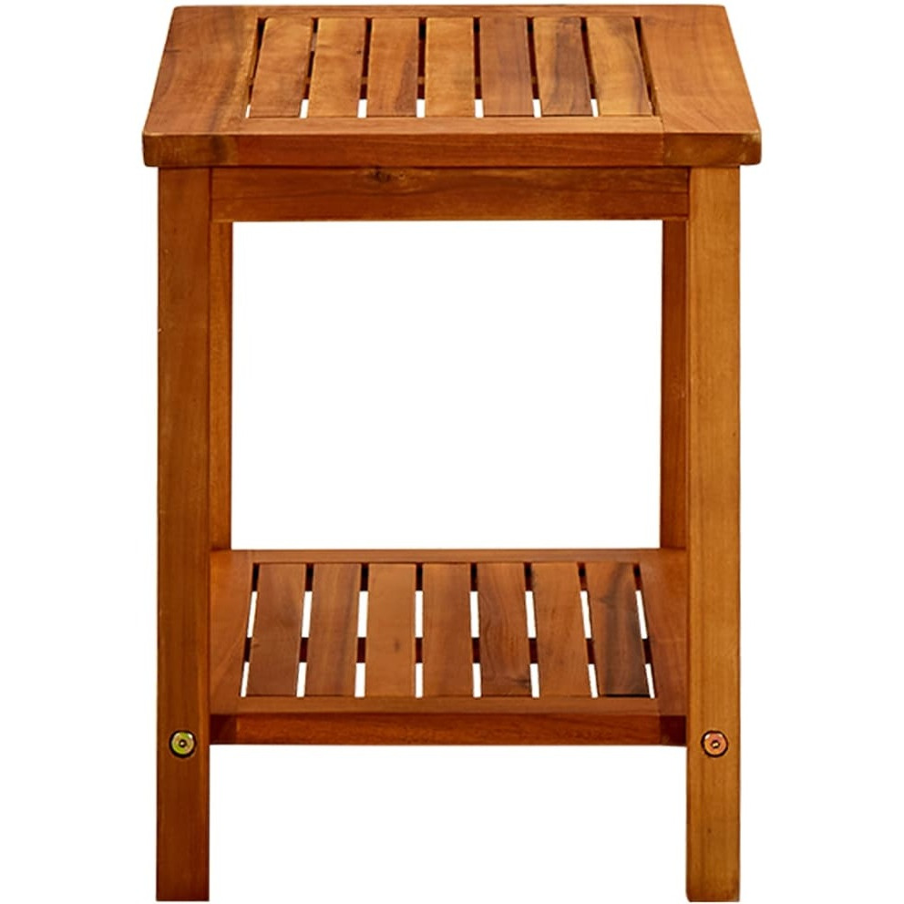 Vidaxl Coffee Table 19.7"&quotX13.8"&quotX17.7"" Solid Acacia Wood