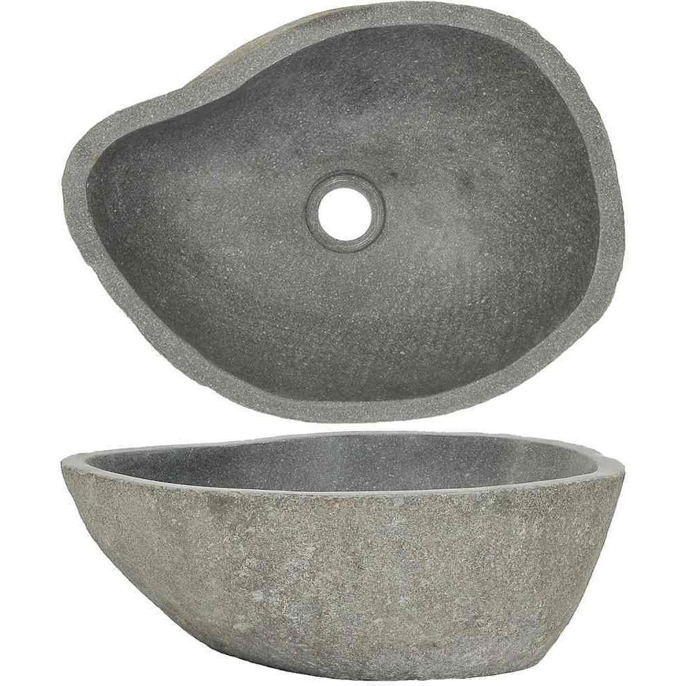 Vidaxl Basin River Stone Oval 14.6""-18.1""