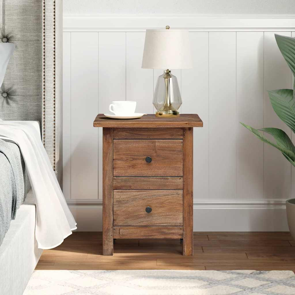Vidaxl Nightstand Solid Reclaimed Wood 15.7"&quotX11.8"&quotX20.1""