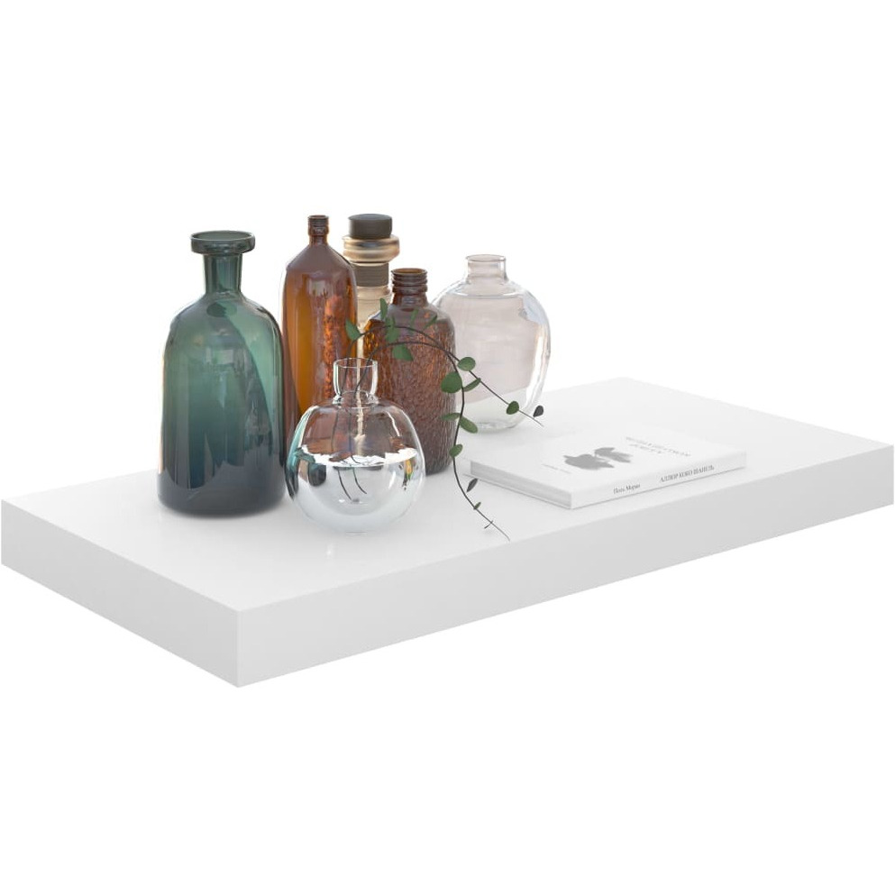 Vidaxl Floating Wall Shelves 4 Pcs High Gloss White 19.7"&quotX9.1"&quotX1.5"" Mdf