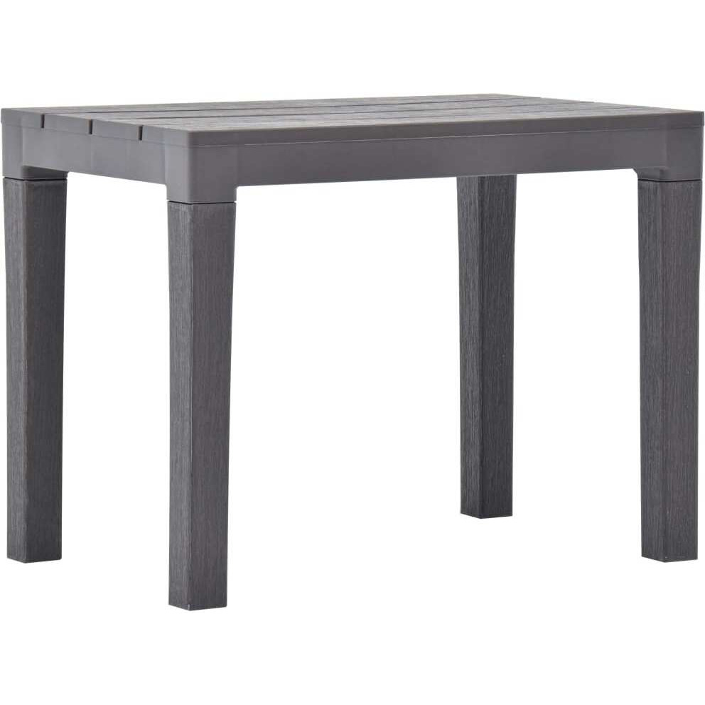Vidaxl Patio Benches 2 Pcs Mocca Plastic
