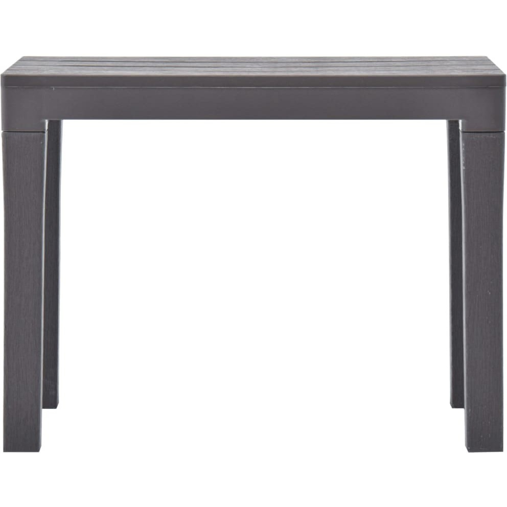Vidaxl Patio Benches 2 Pcs Mocca Plastic