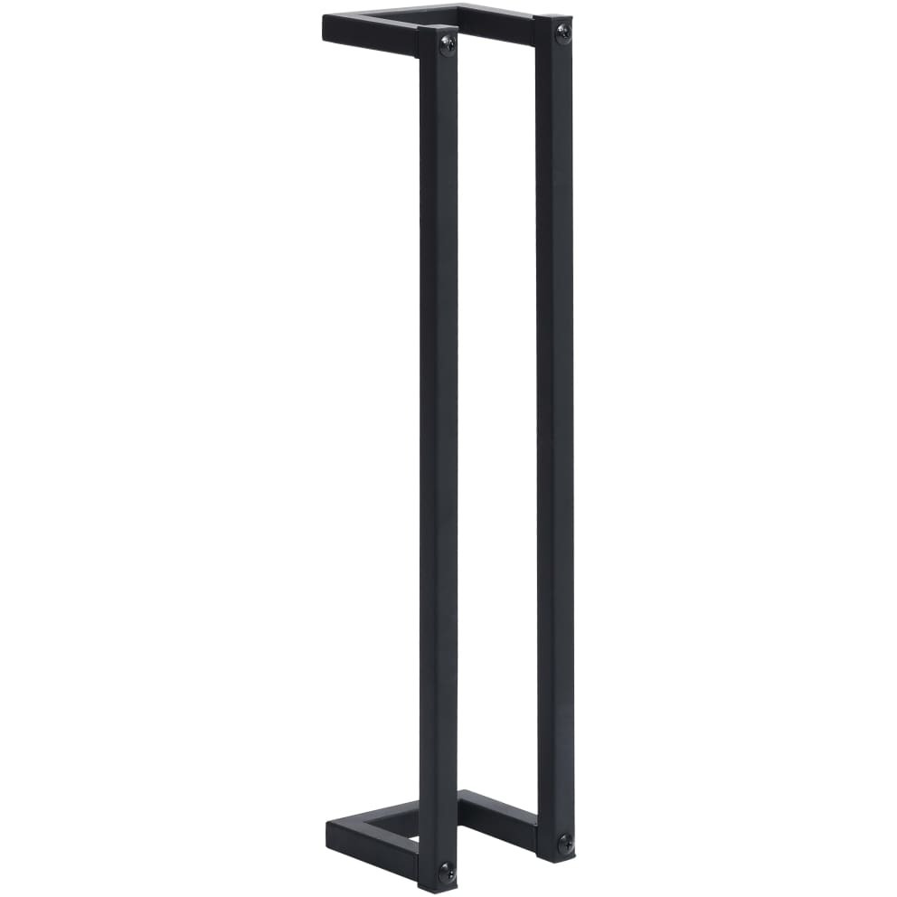 Vidaxl Towel Rack Black 5"&quotX5"&quotX23.6"" Iron