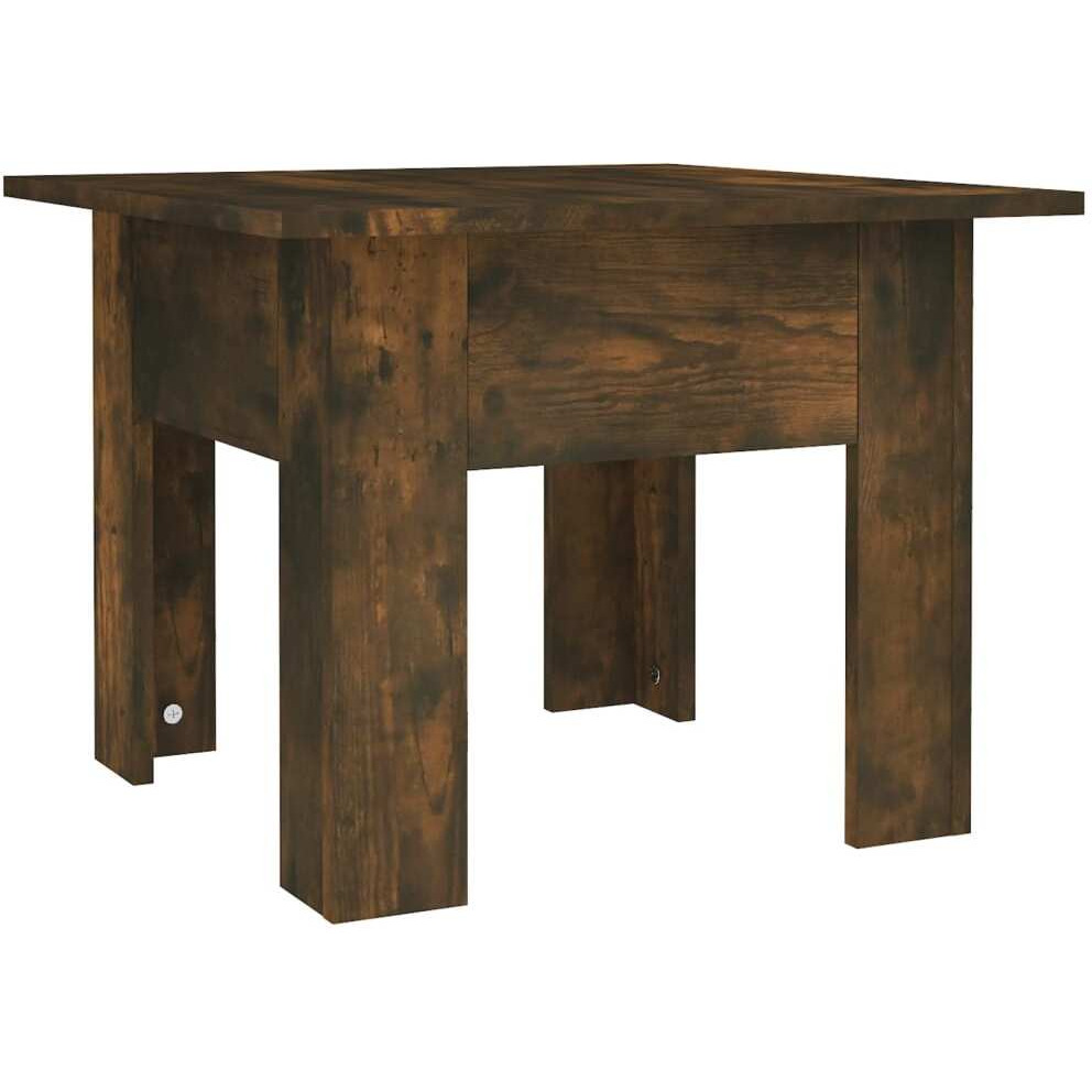 Vidaxl Coffee Table Smoked Oak 21.7"&quotX21.7"&quotX16.5"" Engineered Wood