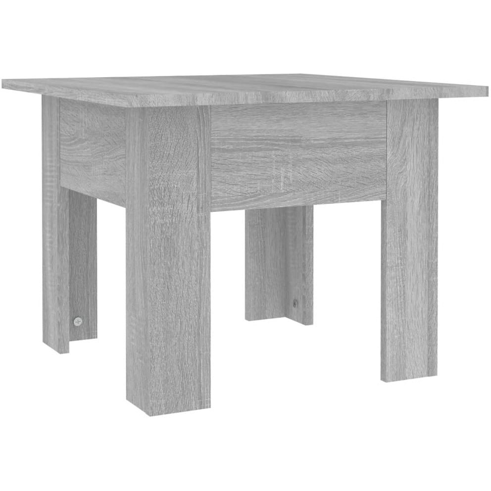 Vidaxl Coffee Table Gray Sonoma 21.7"&quotX21.7"&quotX16.5"" Engineered Wood