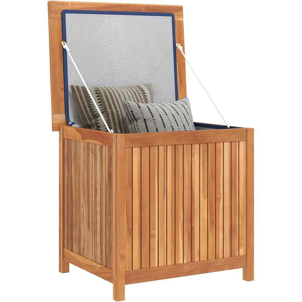 Vidaxl Patio Storage Box 23.6"&quotX19.7"&quotX22.8"" Solid Teak Wood