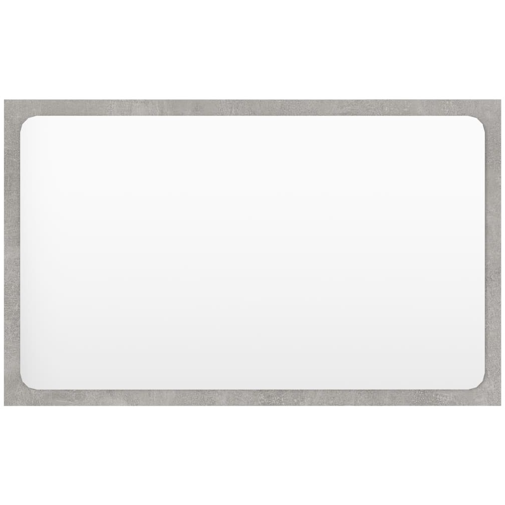 Vidaxl Bathroom Mirror Concrete Gray 23.6"&quotX0.6"&quotX14.6"" Engineered Wood