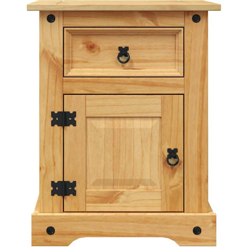 Vidaxl Bedside Cabinet Mexican Pine Corona Range 20.9"&quotX15.4"&quotX26.4""