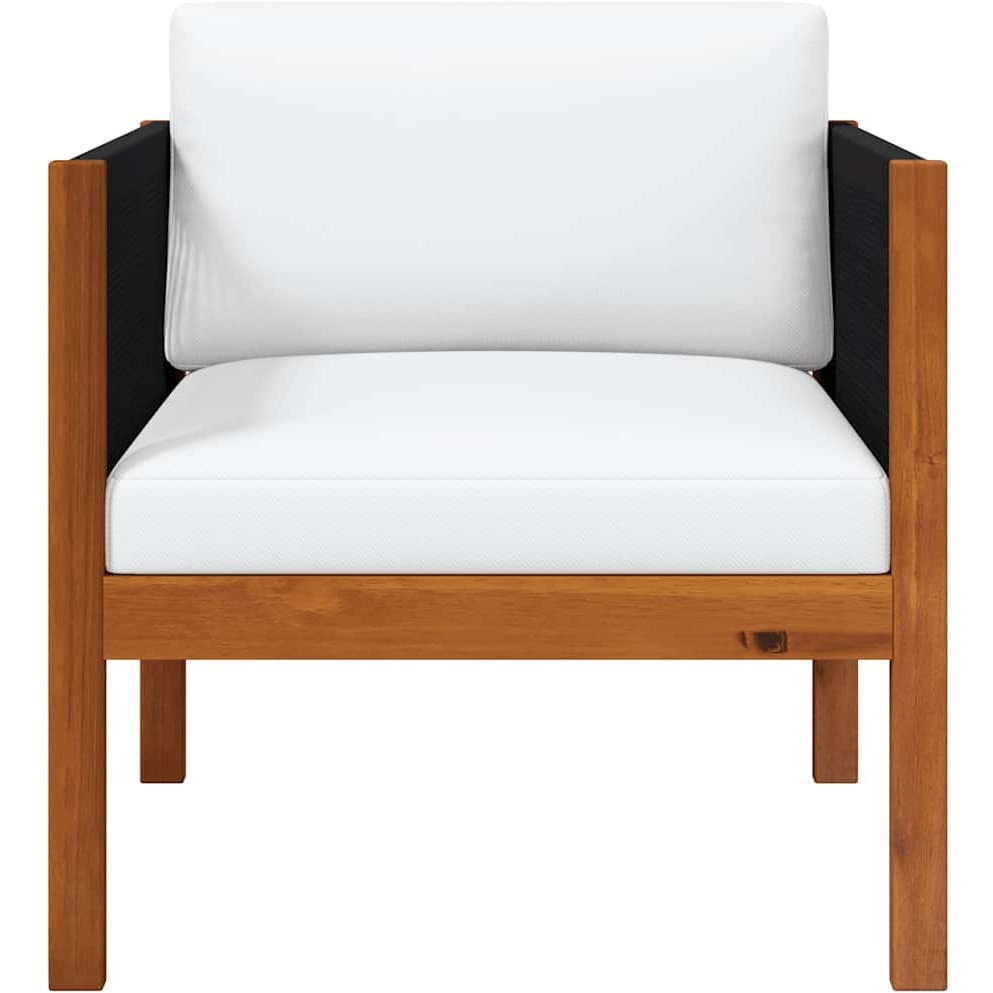 Vidaxl Patio Chair With Cushion Solid Acacia Wood