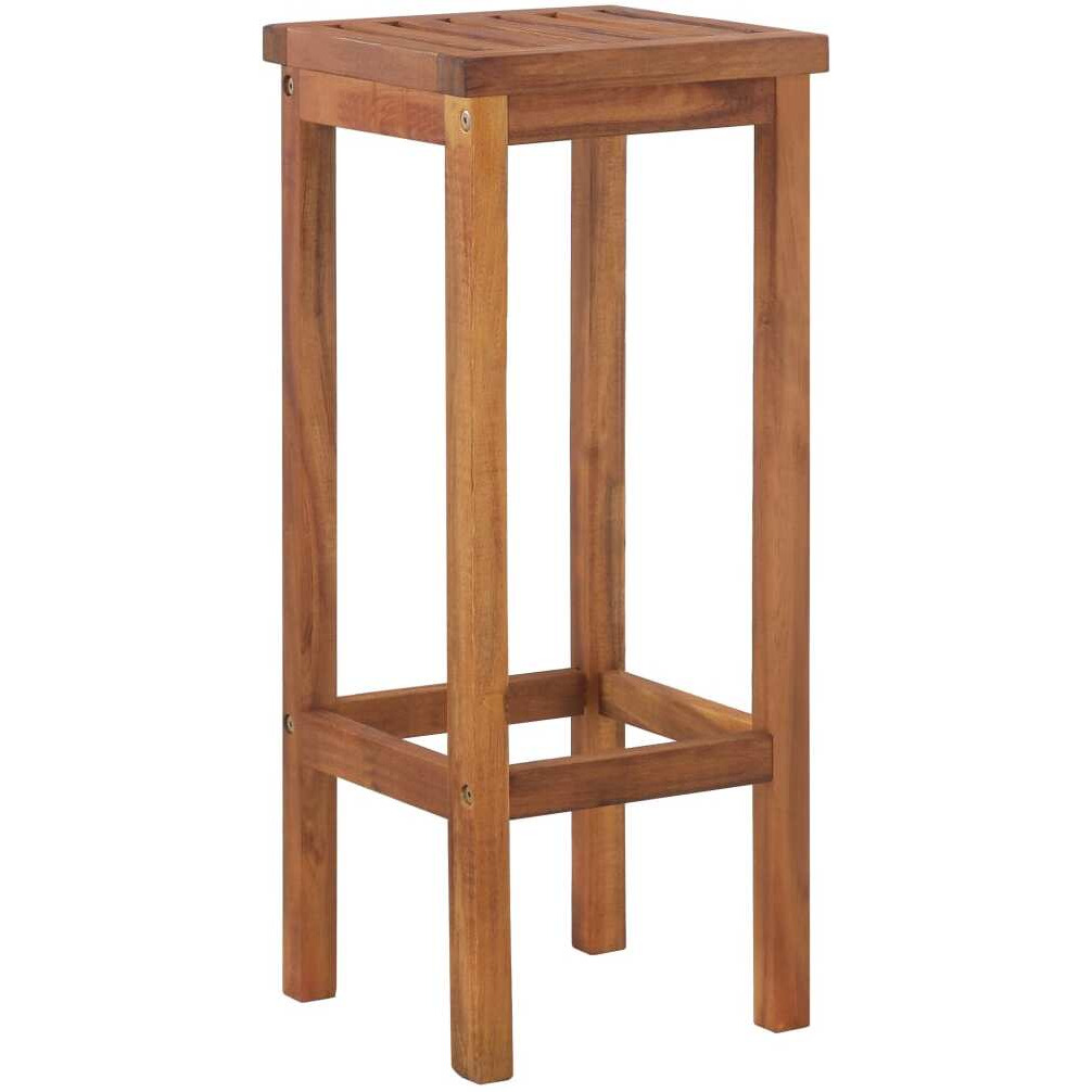 Vidaxl Bar Chairs 2 Pcs Solid Acacia Wood