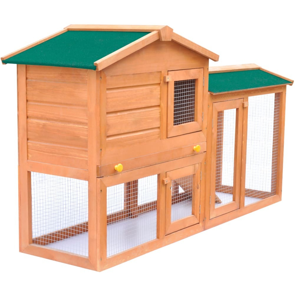 Outdoor Large Rabbit Hutch Small Animal House Pet Cage Wood