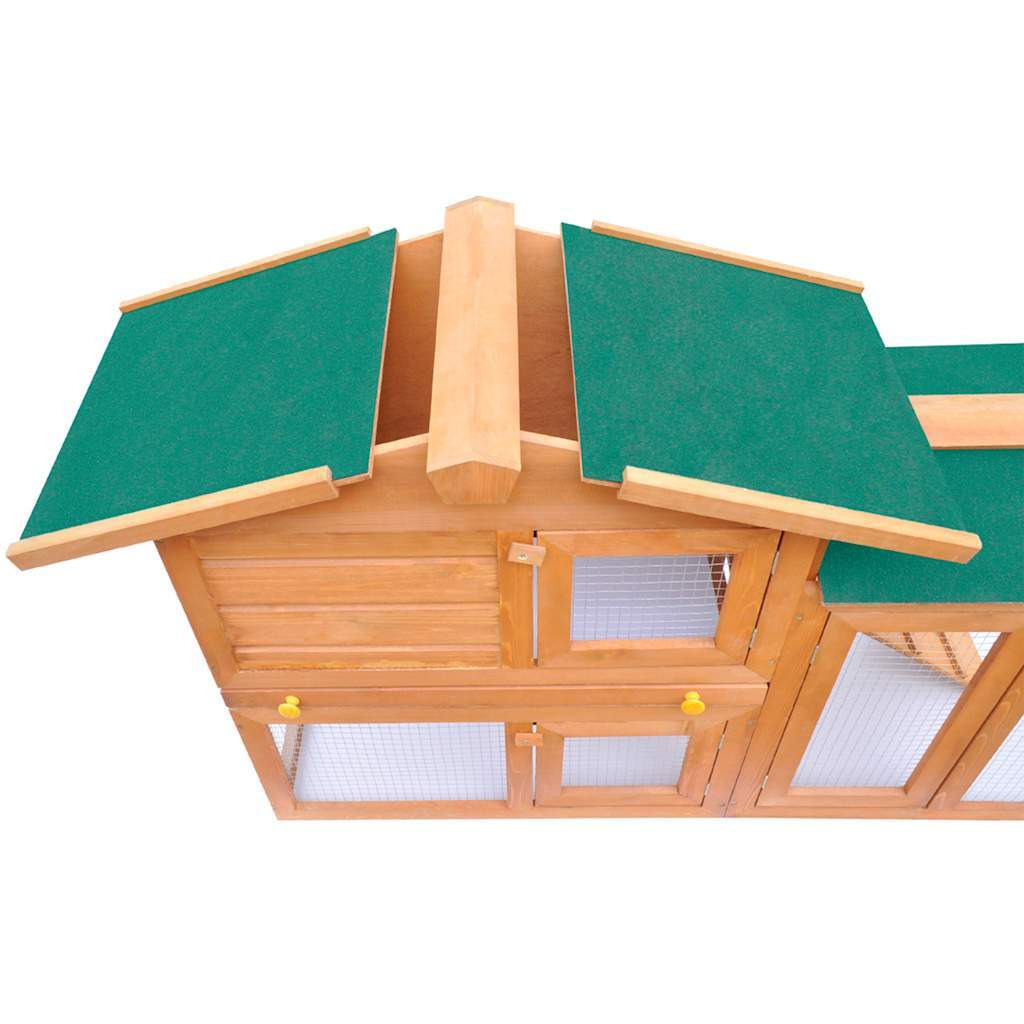 Outdoor Large Rabbit Hutch Small Animal House Pet Cage Wood