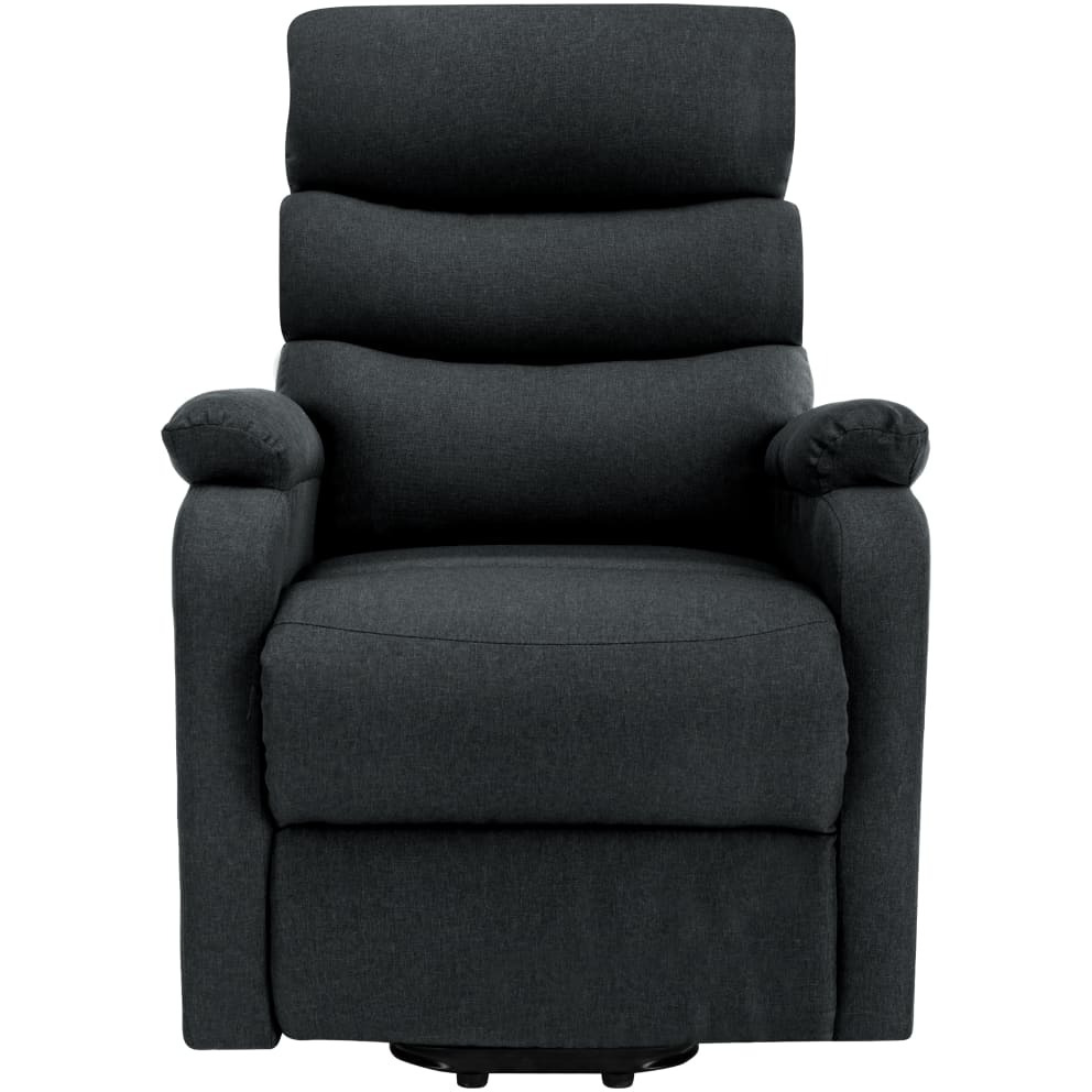 Vidaxl Power Lift Massage Recliner Dark Gray Fabric