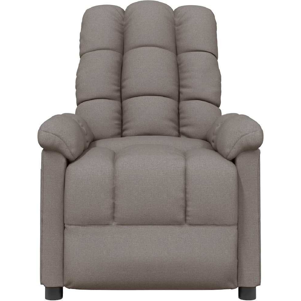 Vidaxl Massage Recliner Taupe Fabric