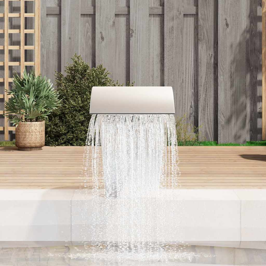 Garden Waterfall Pool Fountain Stainless Steel 17.7"" X 11.8"" X 23.6""