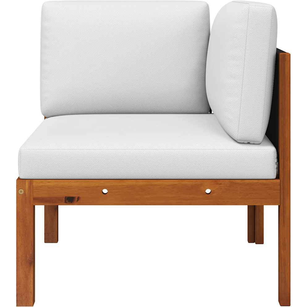 Vidaxl Patio Corner Sofas 2 Pcs With Cushions Solid Acacia Wood